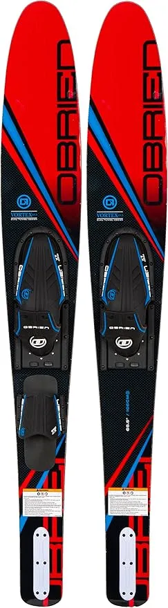 O'Brien Vortex Widebody Combo Waterskis, 65.5" Red