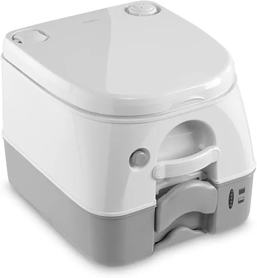 Dometic 1223.0154 301097206 970-Series Portable Toilet - 2.6 Gallon, Gray