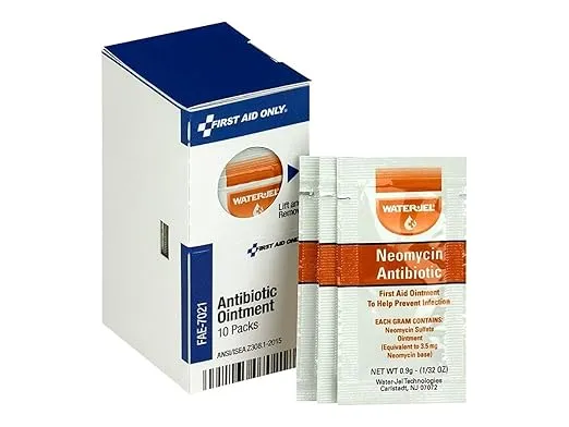 First Aid Only FAE-7021 SmartCompliance Refill Antibiotic Ointment Packets, 10 Count