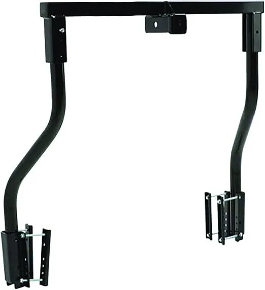Stromberg Carlson CC-275 Trailer Tongue Cargo Bike Bunk - Adjustable Trailer Tongue Rack for RVs, Supports Up to 100 lbs, Fits RV Approved 2" Receiver Bike Racks, 14" -55" A-Frame Mounting Width Range