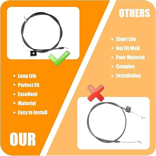 104-8677 Brake Cable Rplacement for Toro Recycler Lawn Mower 20001 20003 20005 290-935