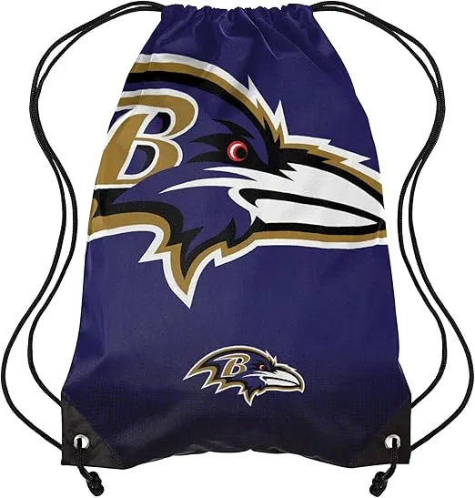 FOCO Baltimore Ravens NFL Gradient Drawstring Backpack