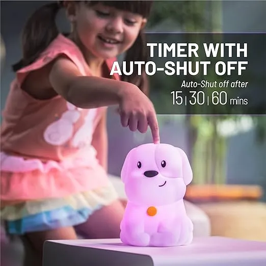 Lumipets, Night Light Kids, Kids Lamp, Kids Night Light, Baby Night Light, Toddler Night Light, Cute Night Light, Puppy Night Light for Girls, Nightlight for Kids Room, Rechargeable Battery
