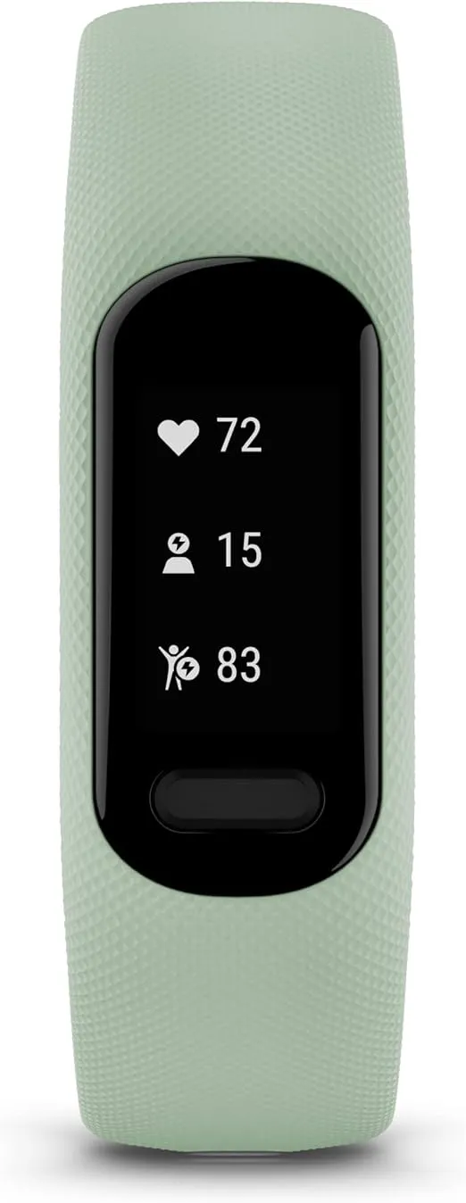 Garmin vívosmart® 5, Fitness Tracker, Long-Lasting Battery, Simple Design, Cool Mint