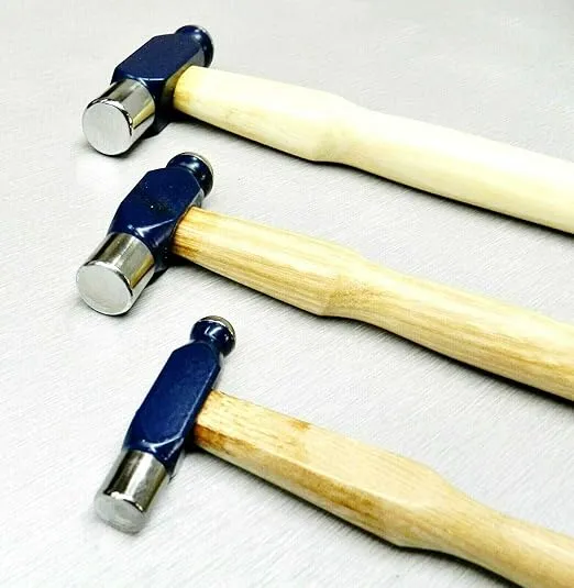 Ball Peen Hammer Set 3 Ball Pein Hammers 1oz 2oz 4oz Hobby Craft Jewelry Making Hammer by JTS