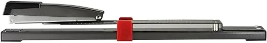Bostitch Office Anti-Jam Long Reach Stapler, 20 Sheet Capacity, Adjustable, Durable, Black