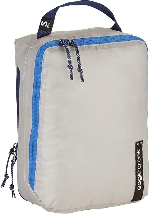 Eagle Creek Pack-It Small Isolate Clean/Dirty Packing Cubes for Travel - Durable and Ultra-Lightweight with Water-Resistant Ripstop Fabric and Zipper, Az Blue/Grey