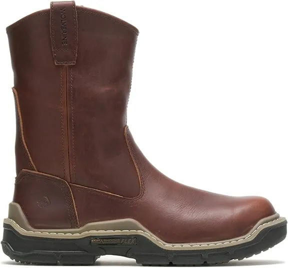 Wolverine Men's Raider DuraShocks Wellington 10 Inch Soft Toe Construction Boot