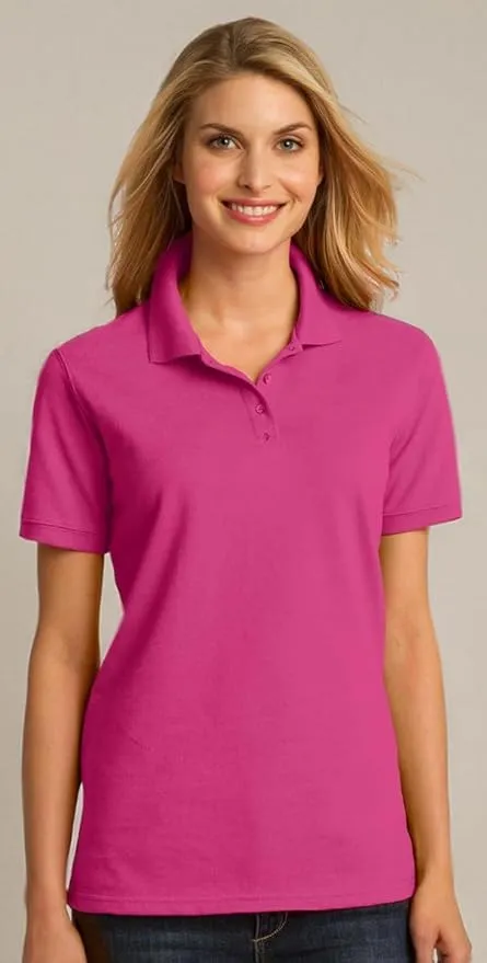 Port & Company Women's Ring Spun Pique Polo