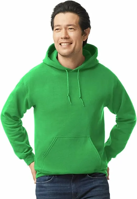 Gildan Unisex Adult Fleece Hoodie Sweatshirt, Style G18500, Multipack