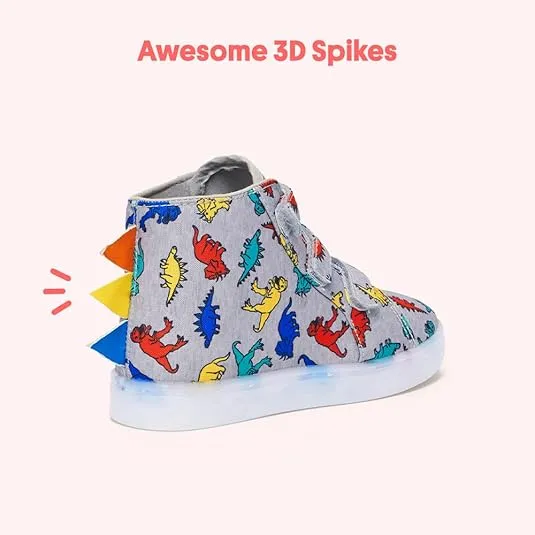 FabKids Kids Boys Girls Sneakers High Top Lace Up Shoes for Toddler Little Kid Big Kid