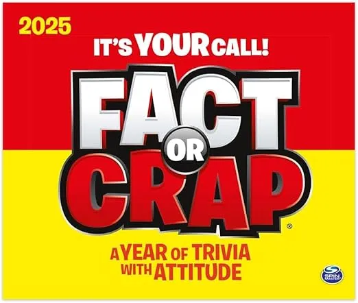 Calendar Ink, Fact or Crap 2025 Desk Calendar