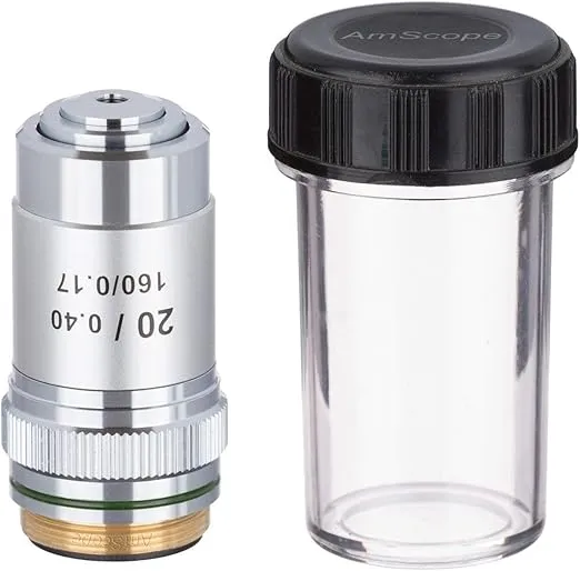 AmScope A20X 20X Achromatic Microscope Objective