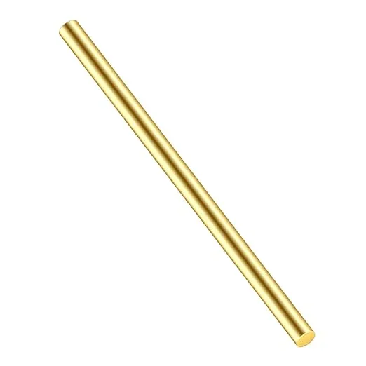 DYWISHKEY 1 Pieces 12 inches 1/2 inch Brass Rods, Brass Round Stock Lathe Bar Stock for DIY Craft Making, Handle Pin, Brass Rod 1/2 inch in Diameter, 12 inches in Length