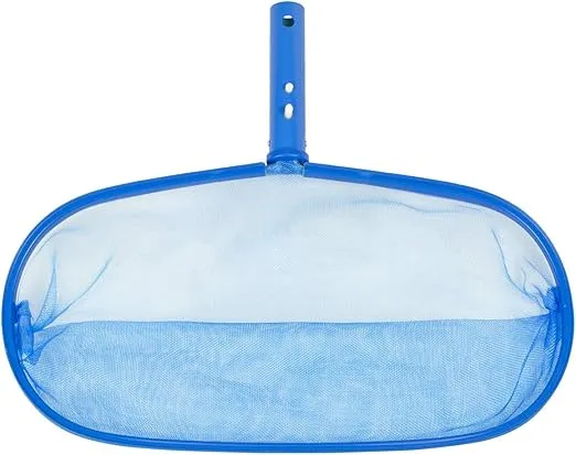 Poolmaster 18215 Basic Aluminum Leaf Rake, Medium, Blue
