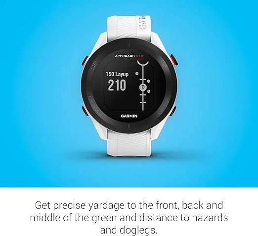Garmin Approach S12, Easy-to-Use GPS Golf Watch, 42k+ Preloaded Courses, White, 010-02472-02