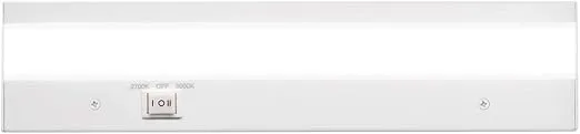 WAC Lighting BA-ACLED12-27/30WT Duo ACLED Dual Color Option Bar in White Finish; 2700K and 3000K, 12 Inches