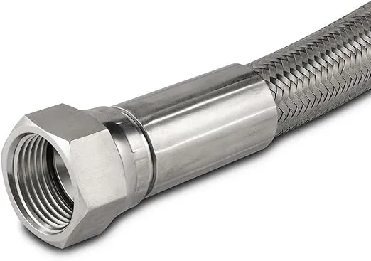 1/4" 37° JIC Stainless Steel Hose 12", 24", 36", 48", 60", 72", 96", 144" - USAlab