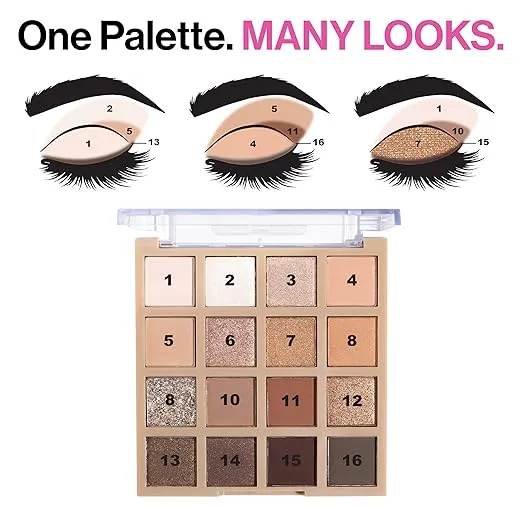 wet n wild Always Naked Palette, Nude Neutral Eye Makeup, Blendable, Warm And Cool Nude Pigments, Matte, Shimmer, Glitter, Creamy Smooth