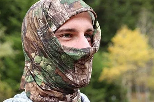 QuikCamo Camo Face Mask Gaiter for Turkey Hunting