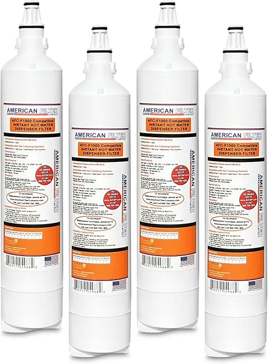 AFC Brand, water filter, Model # AFC-F1000, Compatible with F-1000 F1000 Instant HOT Water Dispenser Filters 4-Filters
