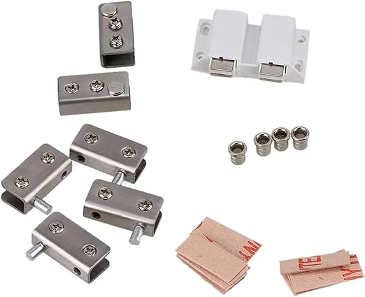 RDEXP Stainless Steel Glass Door Pivot Hinge Set for 5-8mm Glass Door