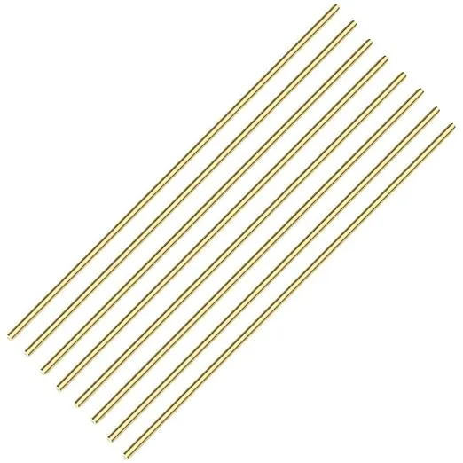 8 PCS 4mm/ 5/32 Inch Brass Rod Brass Round Stock Lathe Bar Stock Kit Brass Rod Stock Solid Brass Rod, 4mm/ 5/32 inch Diameter 12 Inch in Length