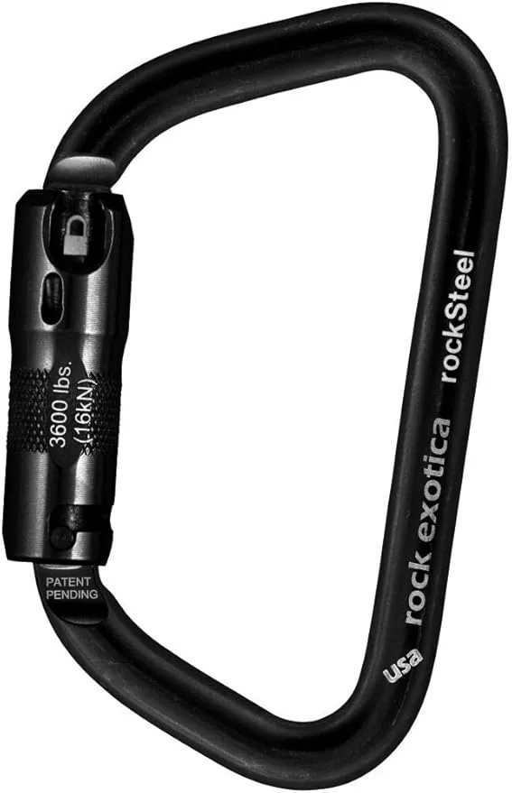 Rock Exotica RockSteel Locking Carabiner - Auto-Lock
