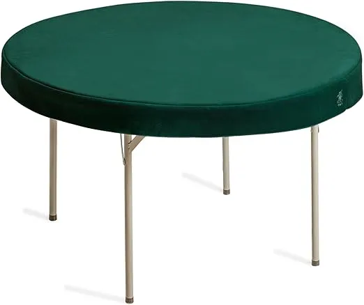 Yellow Mountain Imports Professional Grade Round Table Cover for Card Games, Mahjong, Board Games, Dice Games, and More