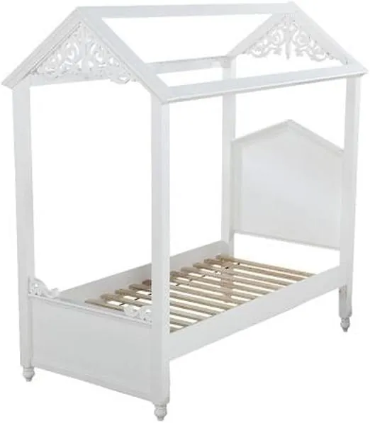 Acme Rapunzel Twin Bed in White