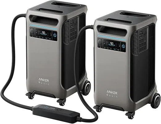 Anker SOLIX F3800 12000W Generators for Home Use, 7680wh Power Station with Double Power Hub, Lifepo4 Power Station, Solar Generator for Home Use, Power Outages, Emergency
