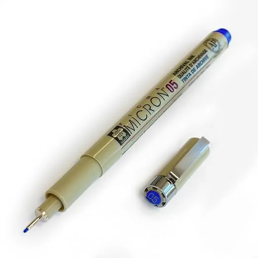 Pigma Sakura Micron - Pigment Fineliners - 0.5mm - Blue [Pack of 3]