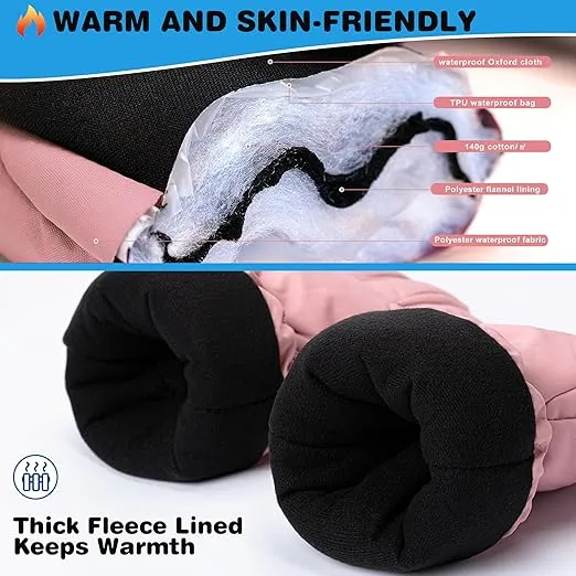 ThxToms Kids Winter Gloves, Waterproof Ski Snow Gloves for Boys and Girls, Winter Warm Gloves for Cold Weather Outdoor Play
