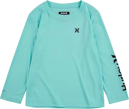 Hurley Boys' Long Sleeve UPF 50+ Rash Guard Swim Shirt