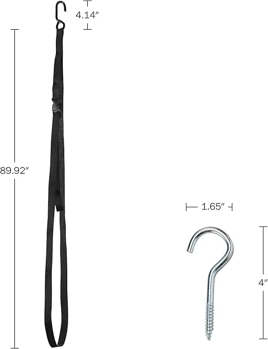 Single Kayak Rack Hanging Storage from Wall or Ceiling for Surfboards Paddleboards SUP
