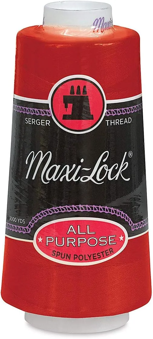 Maxi-Lock Cone Thread 3,000yd-Poppy Red