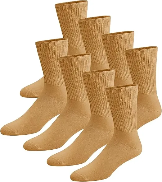 Brooklyn Socks Thin Combed Cotton Diabetic Socks, Loose, Wide, Non-Binding Neuropathy Low-Crew (Fit's Shoe Size 7-11)