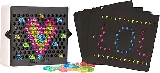 Lite-Brite Mini, Light Up Drawing Board, Mini LED Drawing Board with Colors, Travel-Sized Toys for Creative Play, Glow Art Neon Effect Drawing Board, Light Toys for Kids Aged 4 +