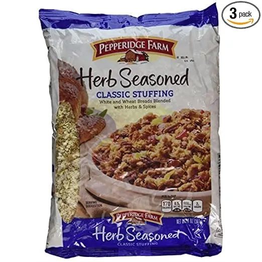 Pepperidge Farm Herb-Seasoned Stuffing 14-Oz. Bag (Pack of 3)