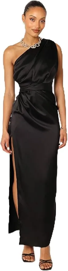 Petal & Pup Women's Nadia One Shoulder Maxi Dress