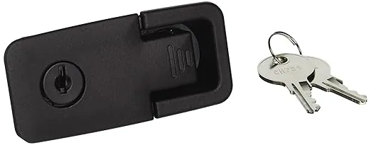 Southco 62-42-251-2 Black Powder Coated Lift and Turn Compression Latch, Adjustable Grip