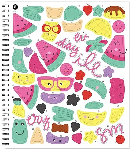 Brain Games - Sticker by Number: Smile Every Day