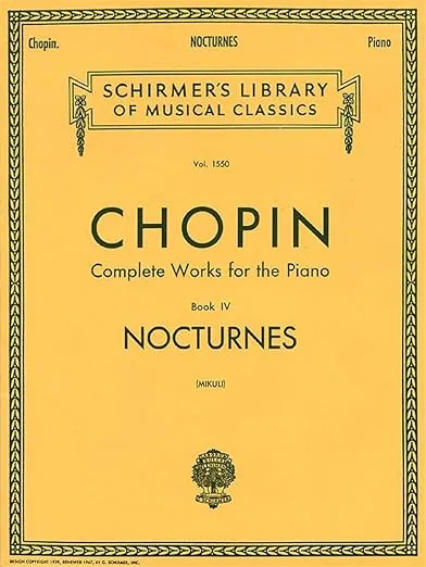Nocturnes: Schirmer Library of Classics Volume 1550 Piano Solo