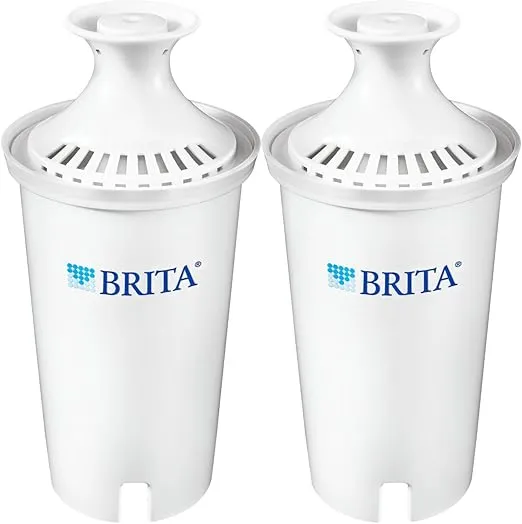 Brita Standard Water Filter, Standard Replacement Filters for Pitchers and Dispensers, BPA Free - 2 Count