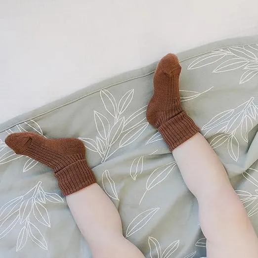 Woolino Wool Baby Socks, Washable Merino Wool Infant Toddler Kids Socks, Newborn to 8 Years (Pack of 3)