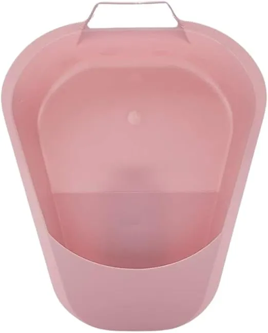 Portable, Easy to Clean Fracture Bedpans,Non-stick surface, Rose 1 Each