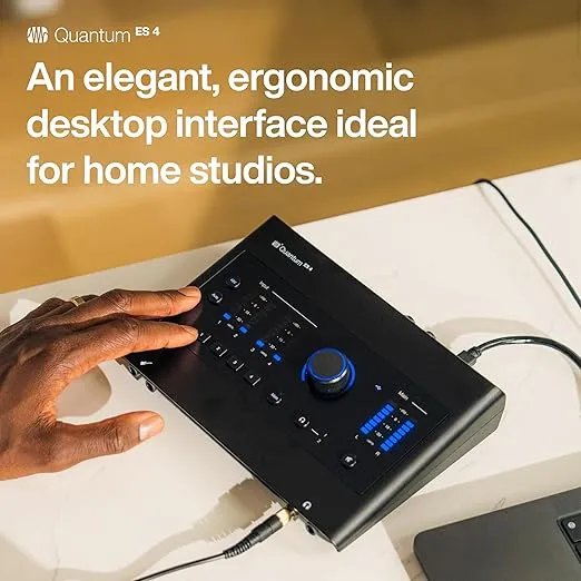 PreSonus Quantum ES 4 4 x 4, 24-bit / 192 kHz USB-C Audio Interface With 6-Month Studio One+ Membership Included