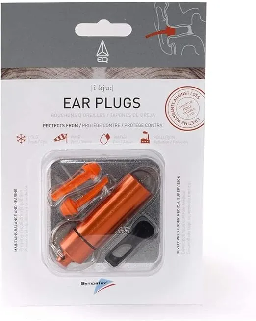 EQ Ear Plugs for Swimming Adults and Children - Advanced Ear Protection, Superior Comfort Red Color, Noise Protection, Earplugs for Swim Training, Water Activities, Noise Reduction
