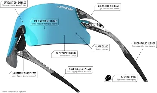 Tifosi Optics Rail XC Sport Sunglasses - Ideal For Cycling (Road & Gravel), Baseball, Softball and Running