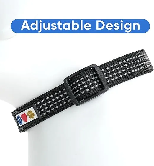 Pawtitas Reflective Dog Collar Adjustable Dog Collars for Small Dogs Puppy Collar Extra Small Dog Collar Black Dog Collar